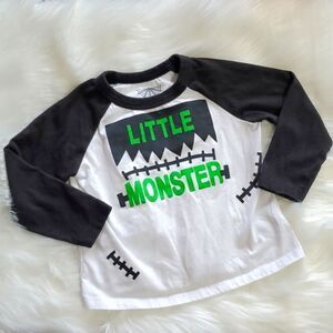 Halloween Children's 12Months Monster Horror Baseball Tee Cotton Blend